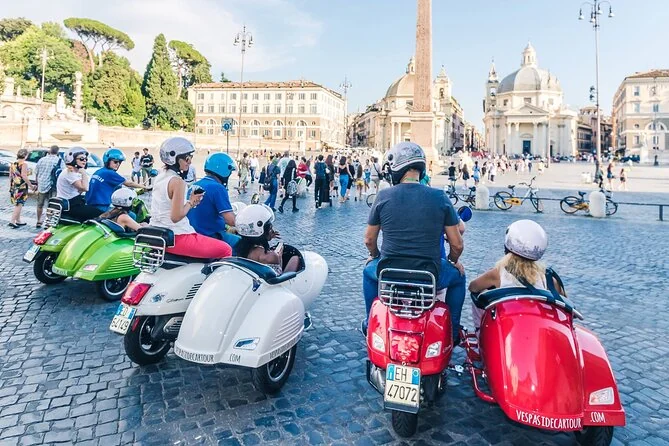 Vespa Sidecar Tour of Rome with Gelato